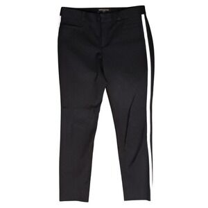 Banana‎ Republic Sloan Black White Stripe Petite 0P Career Casual Dress Pants